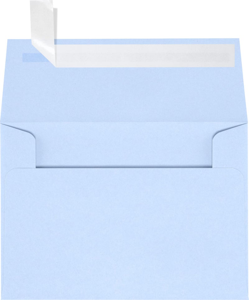 LUXPaper 4Bar A1 Invitation Envelopes | Peel & Press | 3 5/8" x 5 1/8" | Baby Blue | 80lb. Text | 50 Qty - Image 1